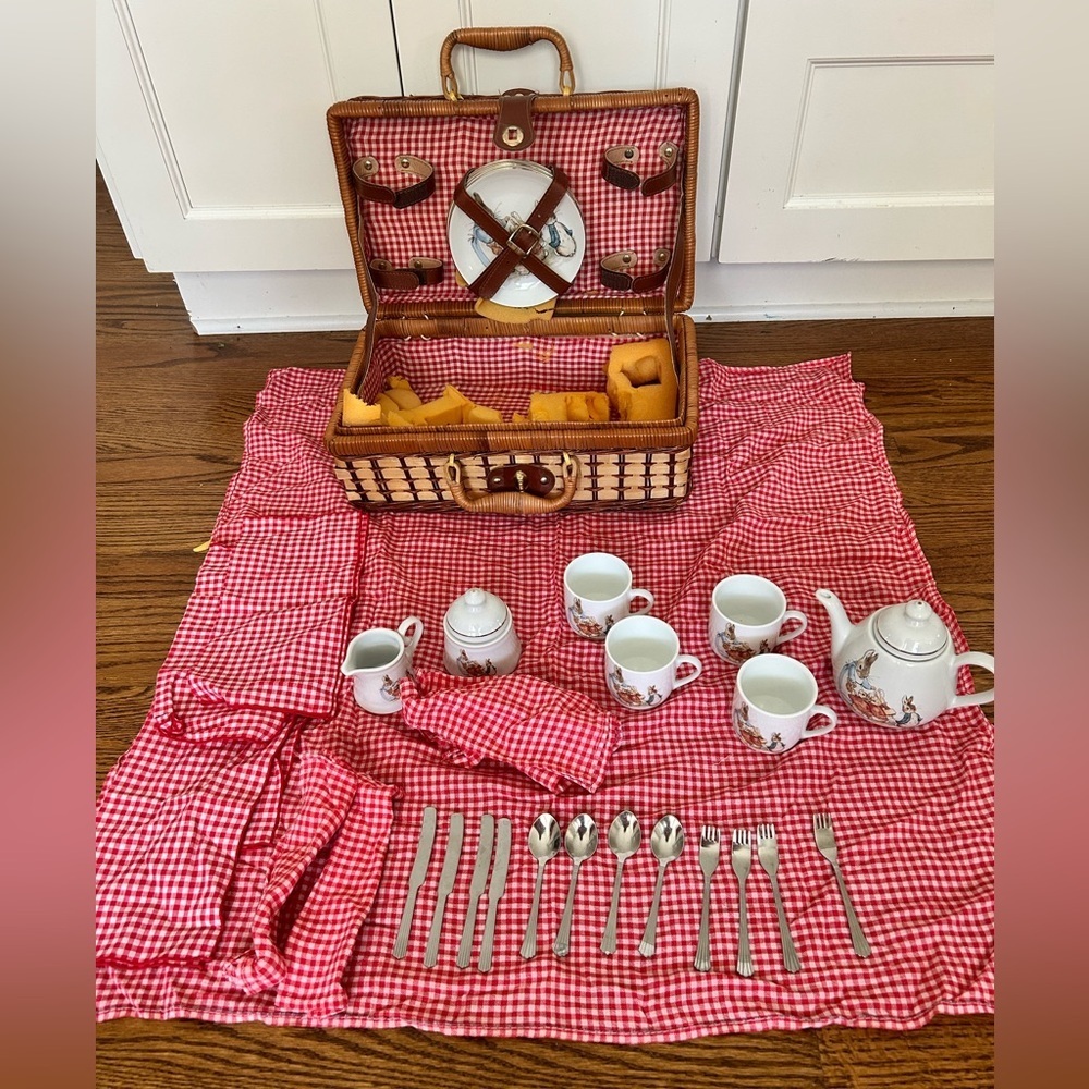 Peter Rabbit Picnic Set ByThe World Of Beatrix Portter - complete - Picture 7 of 15